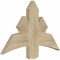 Ekena Millwork Davenport Rough Sawn Timber Gable Bracket, Douglas Fir, 36"W x 23"H x 2"D x 6"F, 15/12 Pitch GBW036X23X0206DAV00RDF - alternate 5